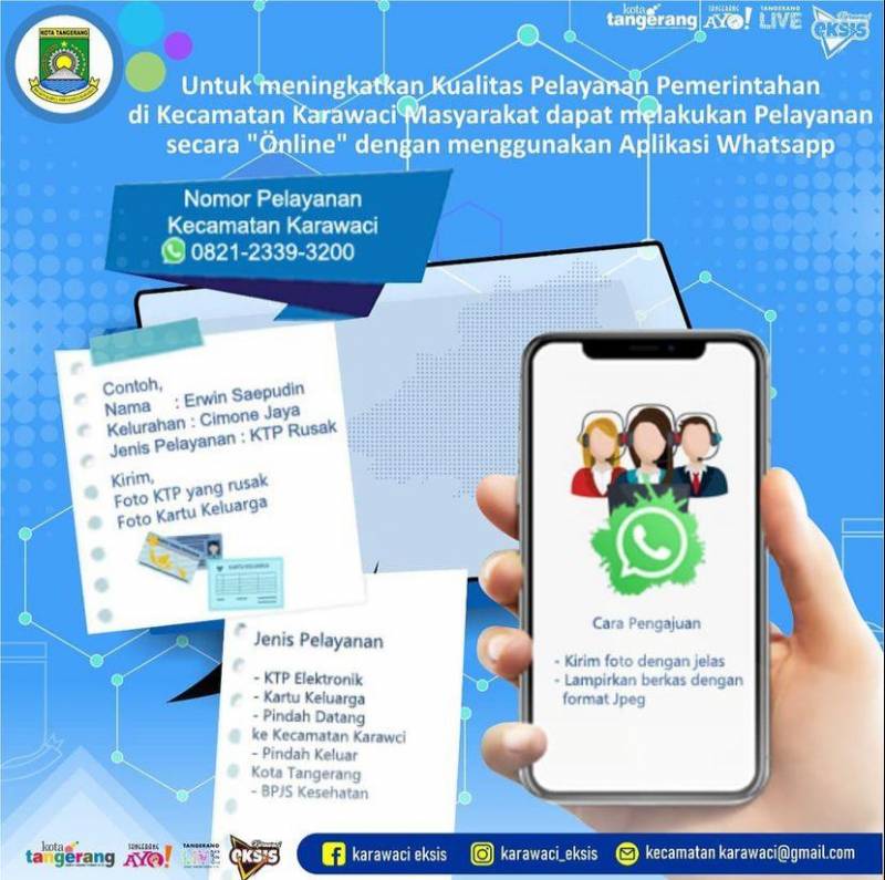 Kecamatan Karawaci Buka Pelayanan Online