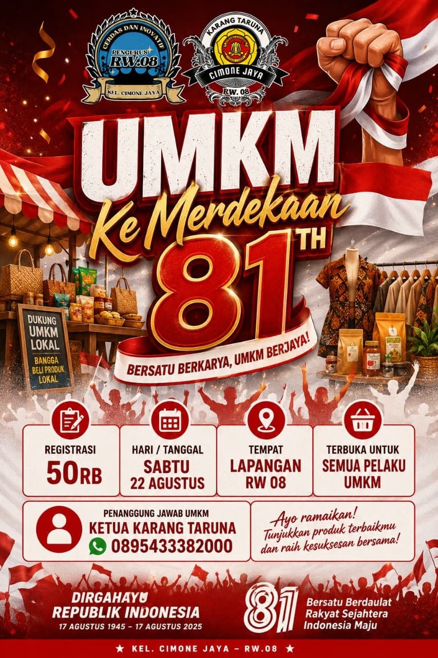 HUT KEMERDEKAAN RI KE 81-KARANG TARUNA CIMONE JAYA