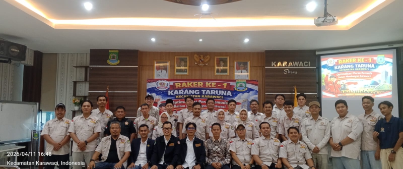Rapat Kerja Perdana Karang Taruna Kecamatan Karawaci, Camat Dorong Penguatan Pemuda