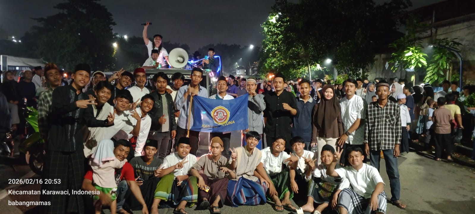 Warga Cimone Jaya dan Karang Taruna Ramaikan Pawai Obor Sambut Bulan Ramadhan